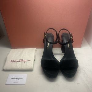 Ferragamo Suede Platform Sandals
